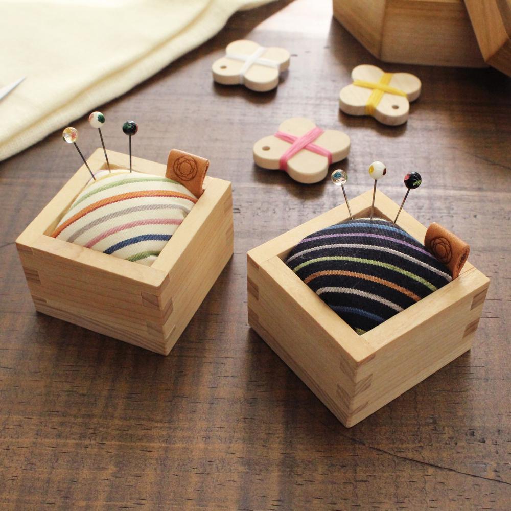 Kokura Pincushion with Shippo Glass Pins