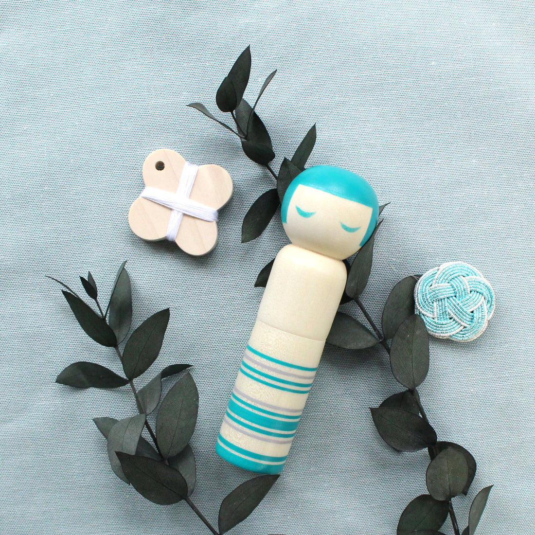 Kokeshi Doll Pin Cushion Set