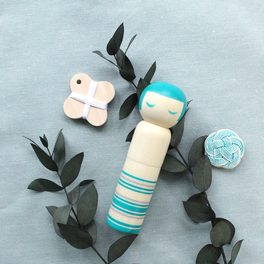 Kokeshi Doll Pin Cushion Set