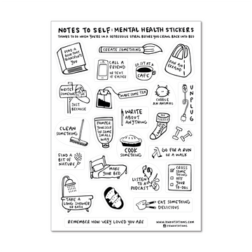 Mental Health Sticker Sheet