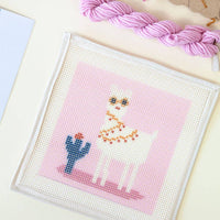 No Drama Llama Needlepoint Kit for Kids