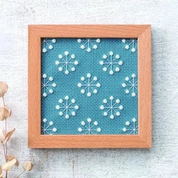 Octagram Ji-sashi Embroidery Kit with Frame