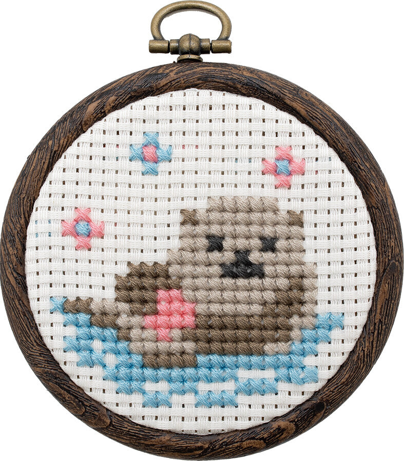 Sea Otter Cross Stitch Kit for Kids