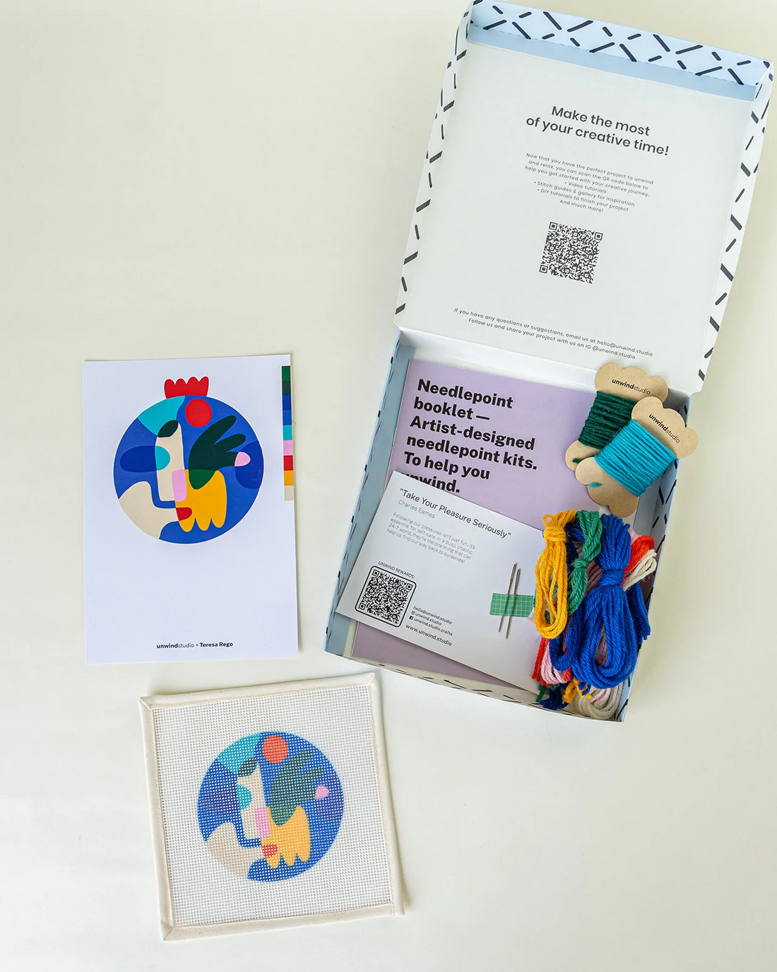 Mod Christmas Ornament Needlepoint Kit