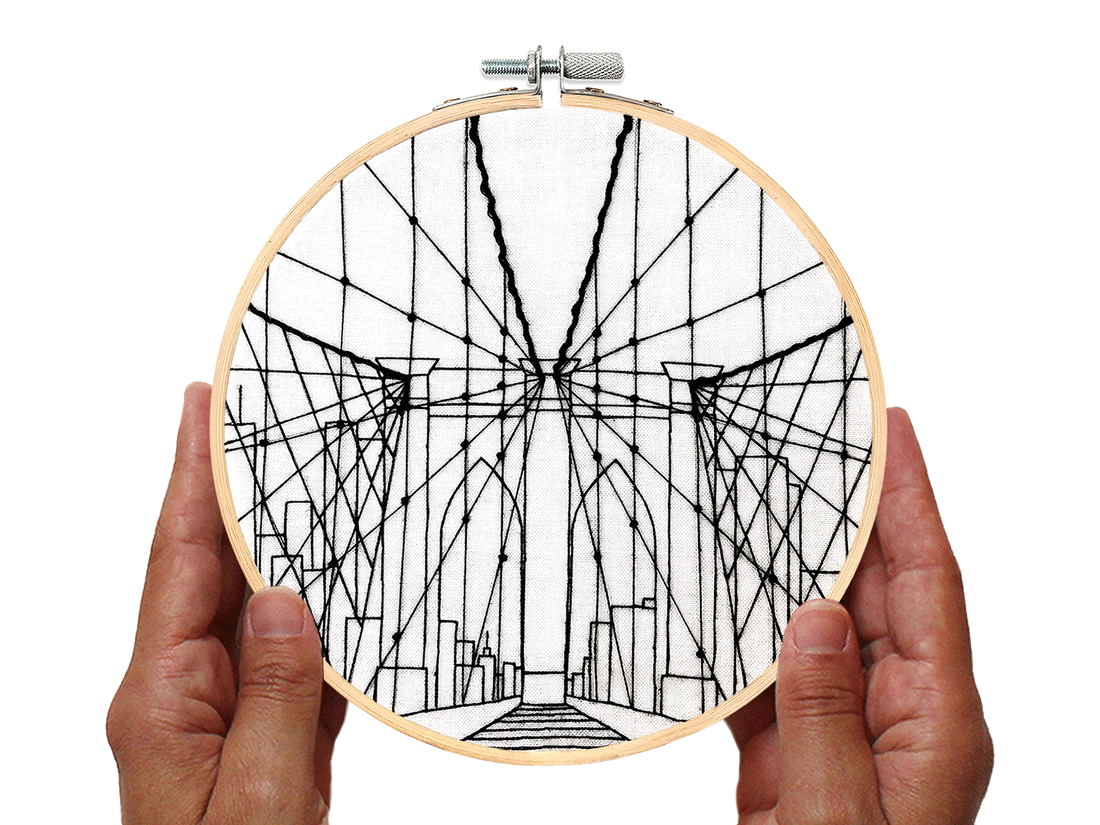 Brooklyn Bridge Embroidery Kit