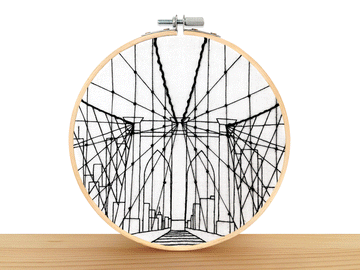 Brooklyn Bridge Embroidery Kit