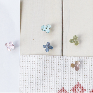 Flower Push Pins of Oyster Shell