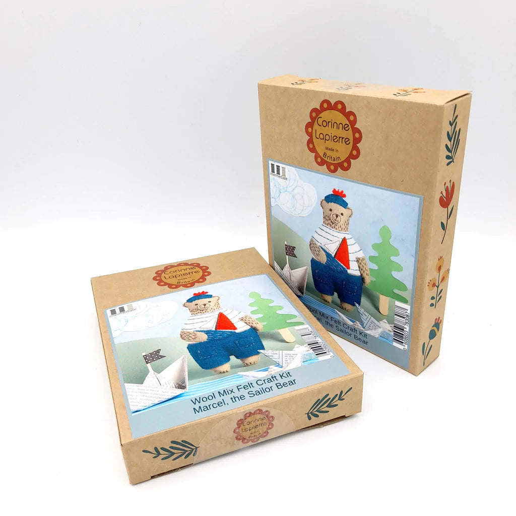 Marcel the Sailor Bear Craft Kit box | Brooklyn Haberdashery