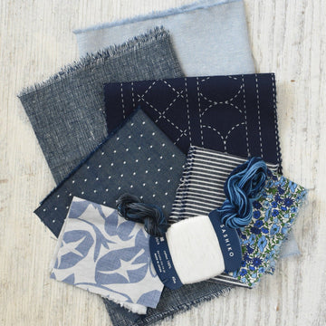 Fabric + Thread Bundle, Blue Moon