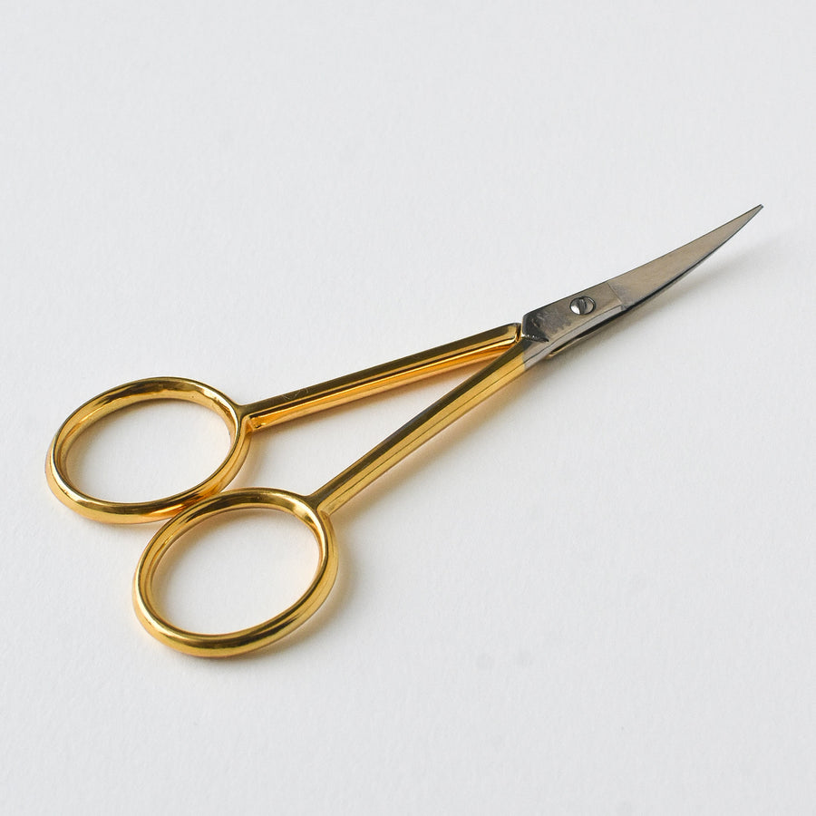 Curved Gold Embroidery Scissors