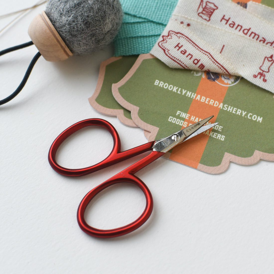 Tiny Red Embroidery Scissors