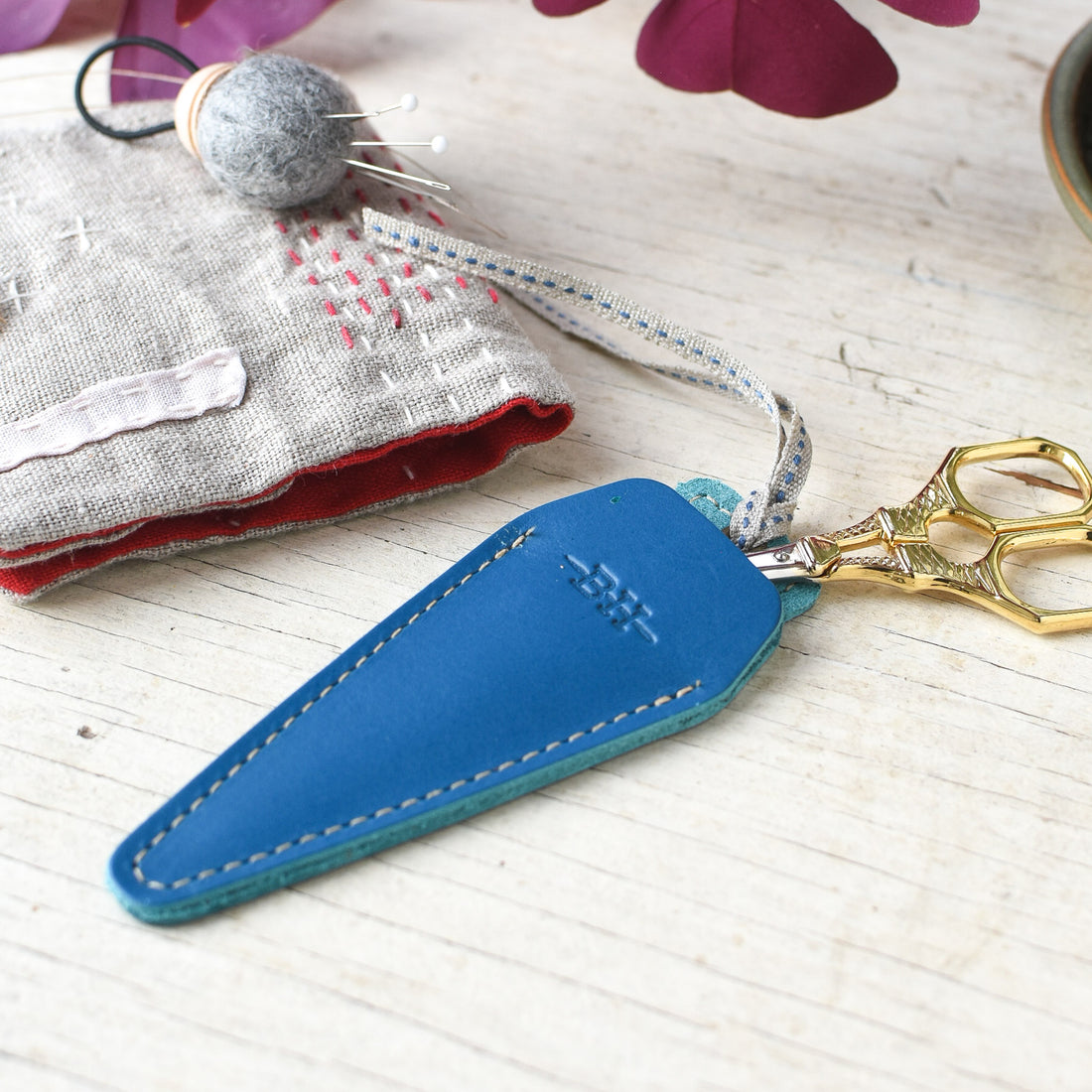 Scissors Sheath, Cobalt blue