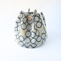 Asa Bucket Bag, Gold Circles Edition