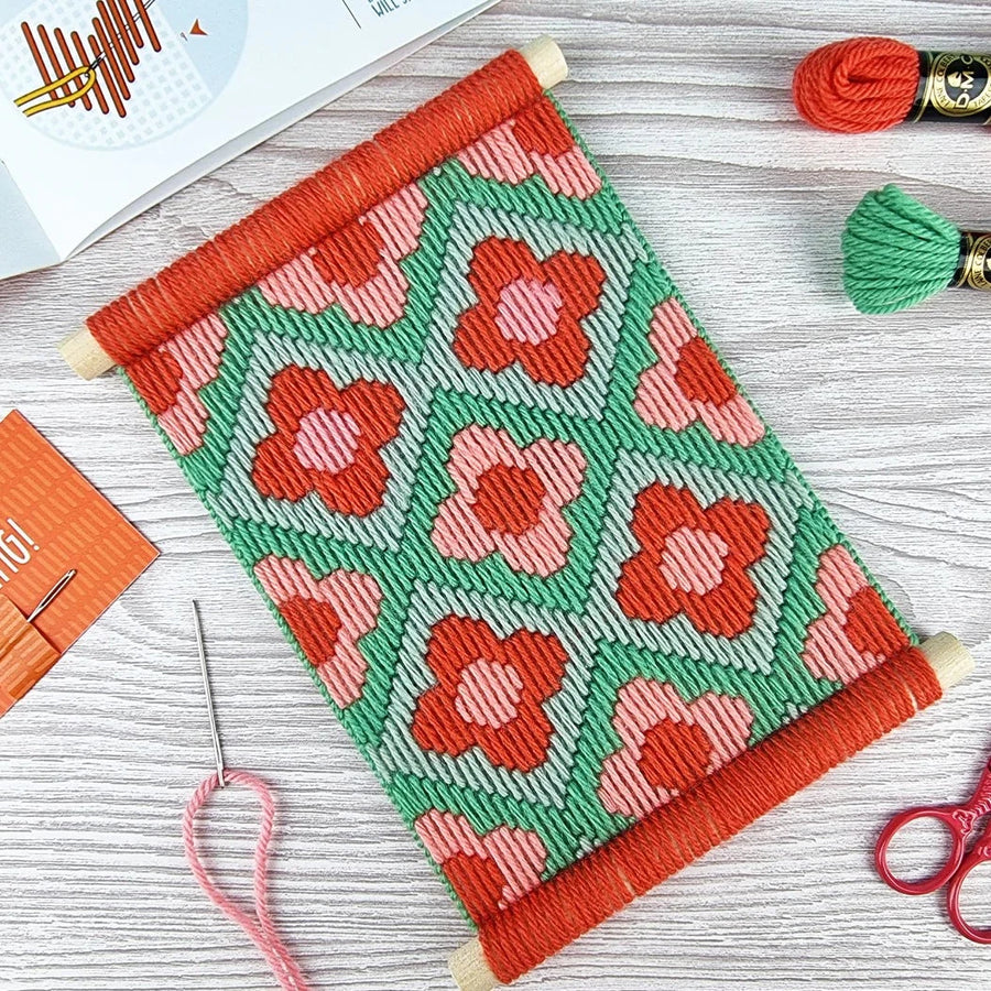 Bargello DIY Kit, Ditsy Daisies
