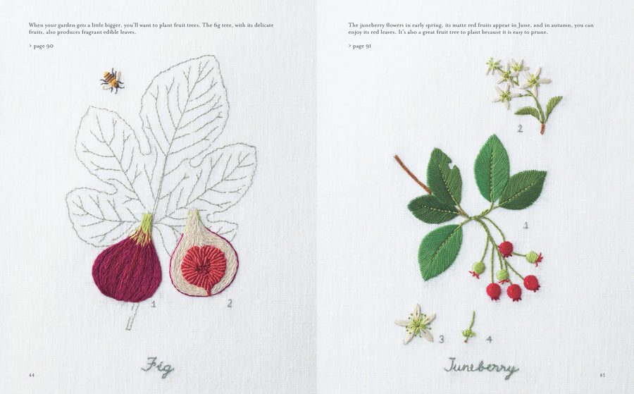 Embroidered Kitchen Garden by Kazuko Aoki