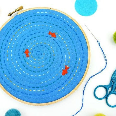 Fish Pond Embroidery Kit