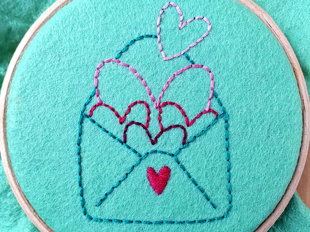 Valentines Stick-and-Stitch Embroidery Patterns