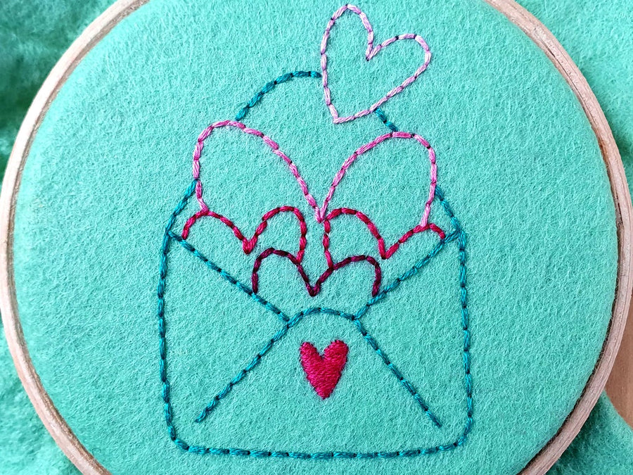 Valentines Stick-and-Stitch Embroidery Patterns