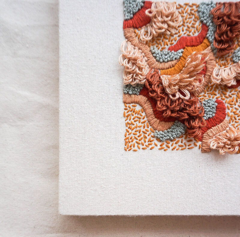 Hidden Mountains, Terracotta Embroidery Kit