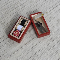 Tiny Sewing Box, Black Lacquer
