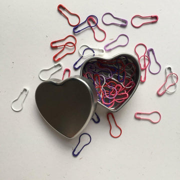 Heart Tin of Stitch Markers