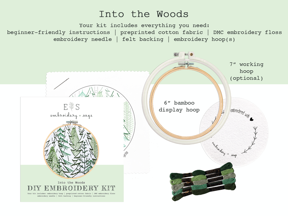 Into The Woods Embroidery Kit