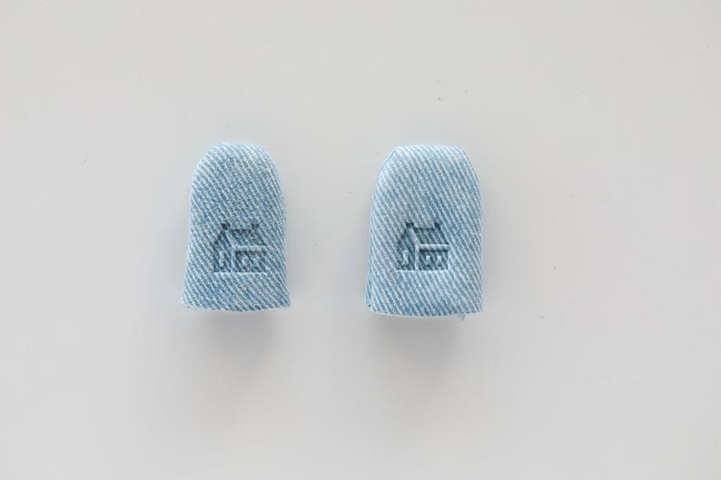 Leather Thimble, Denim