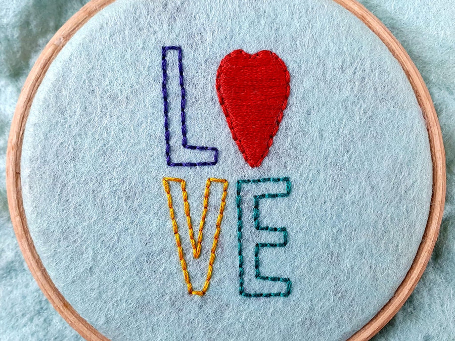 Valentines Stick-and-Stitch Embroidery Patterns