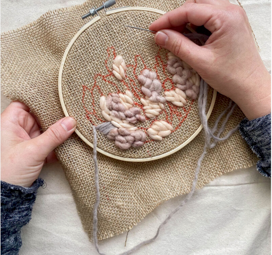 Abstract Textures Embroidery Kit