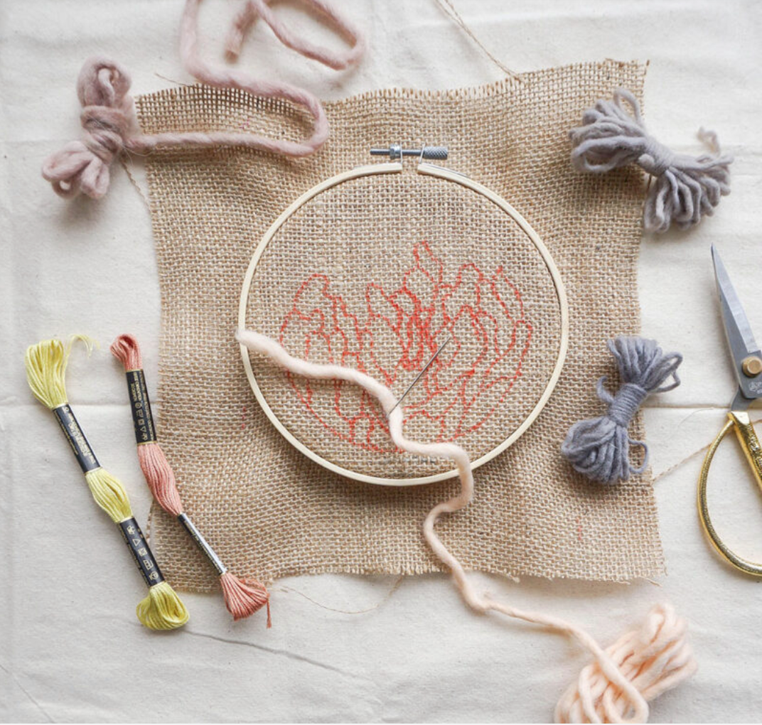 Abstract Textures Embroidery Kit