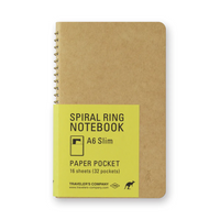 TRC Spiral Ring Notebook, A6 Slim Pocket