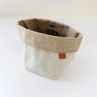 Waxed Canvas Bin/Pouch