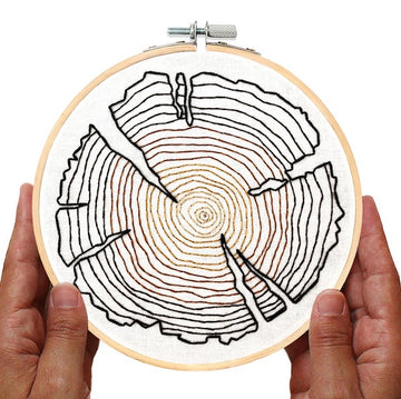 Tree Rings Embroidery Kit