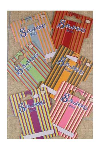 Ribbon/Thread Cards — Stripes