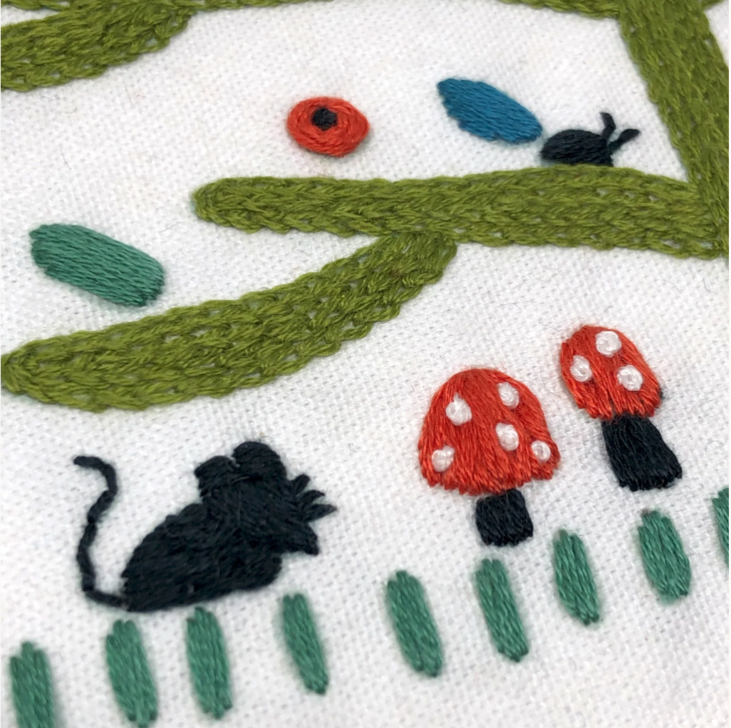 Peace embroidery kit
