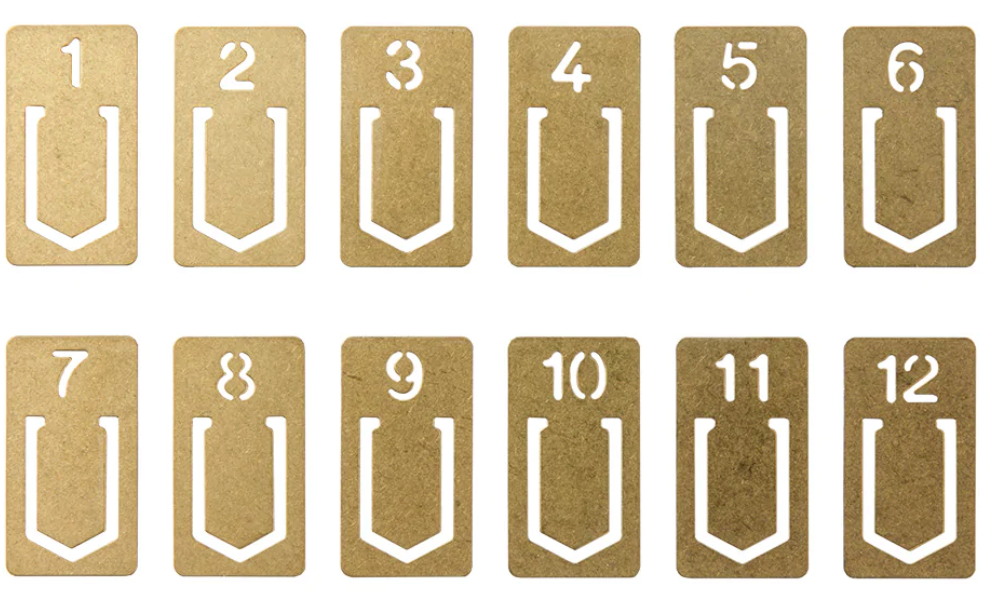 TRC Brass Clips, Number – Brooklyn Haberdashery