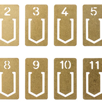 TRC Brass Clips, Number