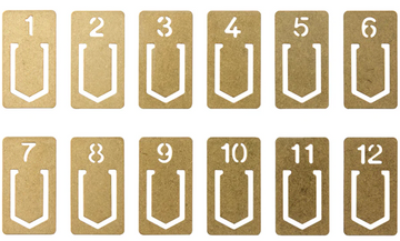 TRC Brass Clips, Number