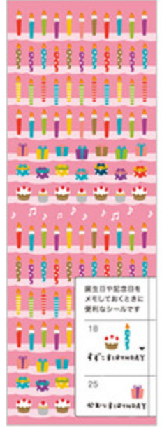 Tiny Birthday Stickers