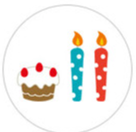 Tiny Birthday Stickers