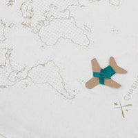 Map Travel Tote DIY Kit, Cream