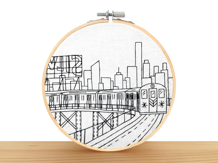 NYC Subway Embroidery Kit