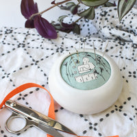 Quintessential Pin Cushion, Teal dressmaker