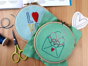 Valentines Stick-and-Stitch Embroidery Patterns