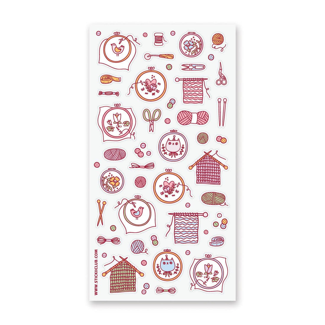 Knitting and Embroidery Stickers