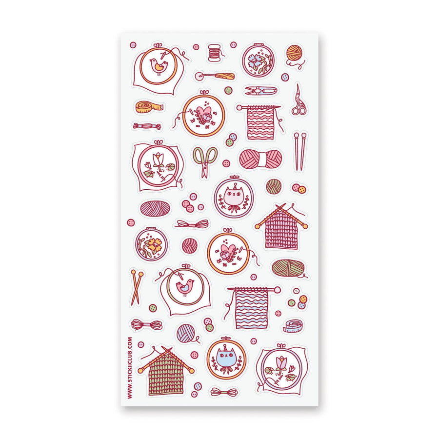 Knitting and Embroidery Stickers