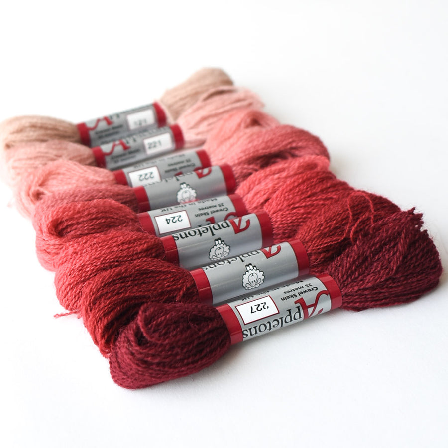 Appletons Darning Wool Gradient, Terra Cotta