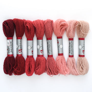 Appletons Darning Wool Gradient, Terra Cotta