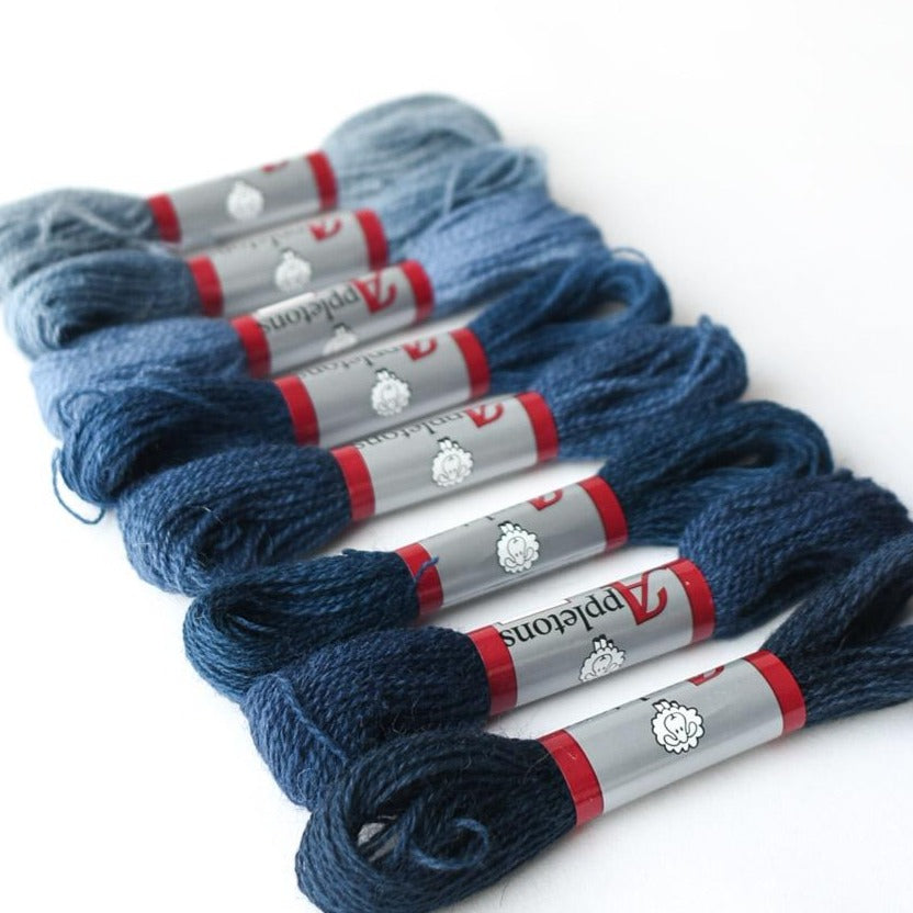 Appletons Darning Wool Gradient, French Blue