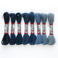 Appletons Darning Wool Gradient, French Blue